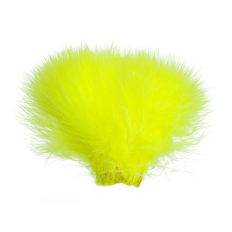 Перья марабу WAPSI Strung Marabou Fl. Yellow