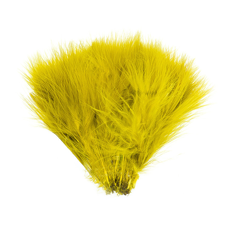 Перья марабу WAPSI Strung Marabou Yellow Olive