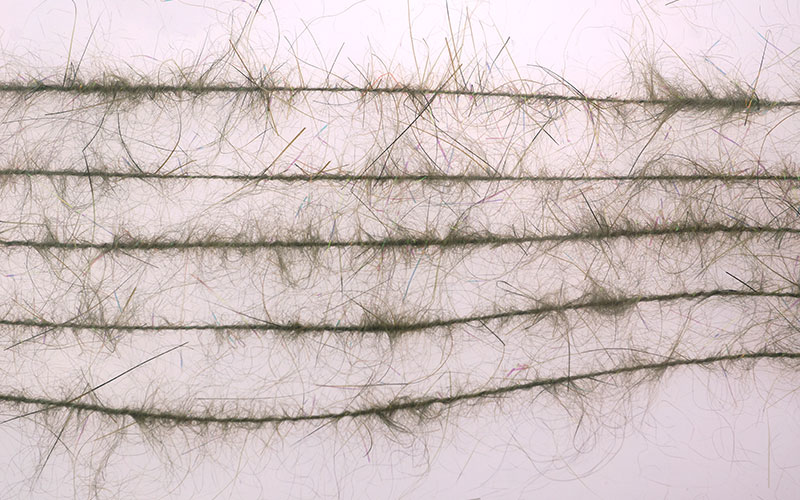 Даббинговая нить Hends Dubbing Brushes Hare Plus 26 Grey Olive pearl eff.
