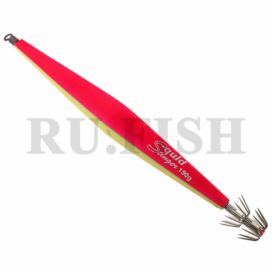 Кальмарница грузовая ASARI Squid Stinger Pro 150гр. Fl.Red/LumoGlow