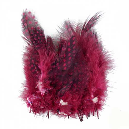 Перья цесарки Hareline Strung Guinea Feathers Claret