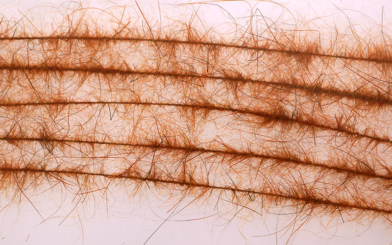 Даббинговая нить Hends Dubbing Brushes Hare Plus 08 Rusty Brown pearl eff.