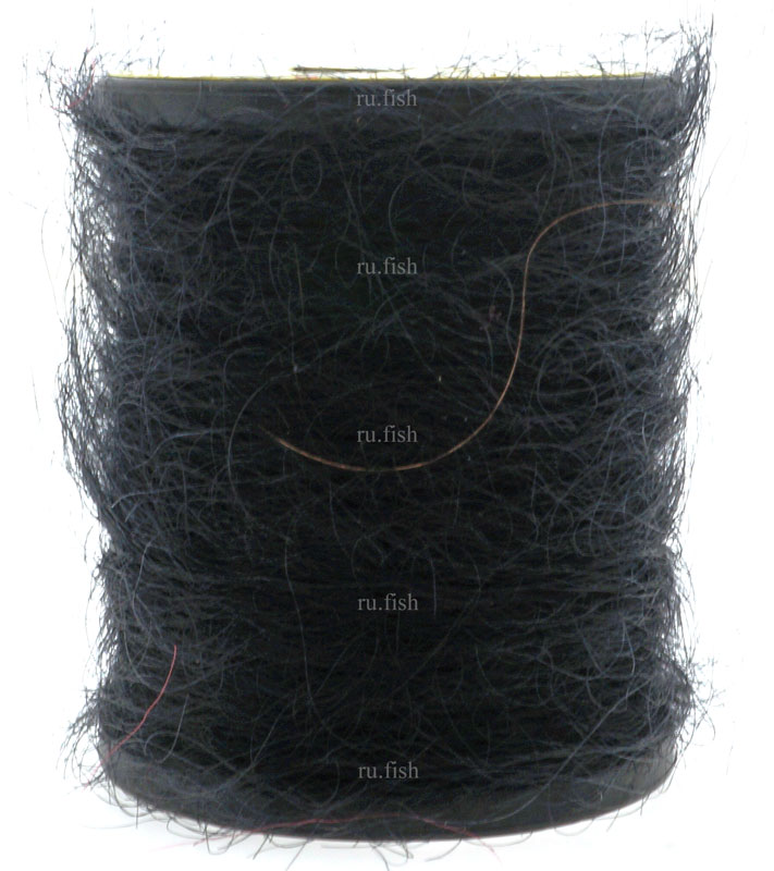 Пряжа мохеровая UNI Mohair 1X тонкая Black