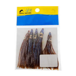 Приманка силиконовая "Октопус" Nakazima Octopus Bee Bait #2.0 9312 BR 60mm 5шт