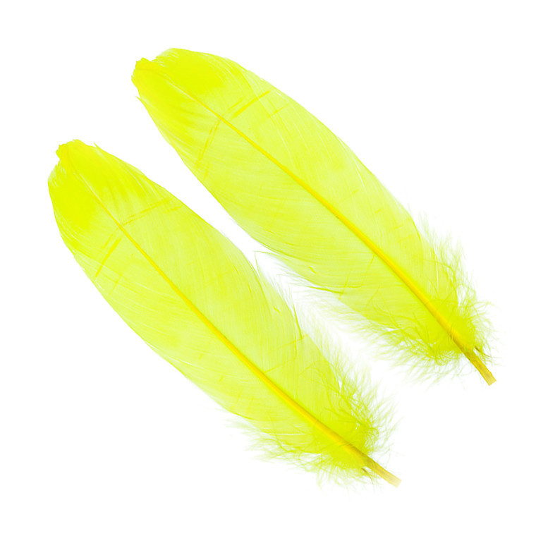Перья гусиные Hareline Select Goose Shoulders Fl.Yellow