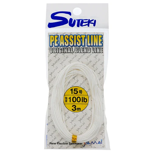 Шнур для ассистов Suteki PE Assist Line White 3м 100Lb