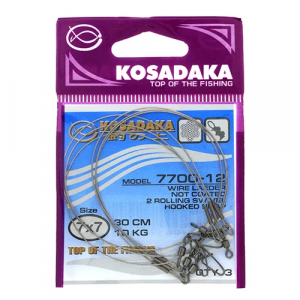 Поводок Kosadaka Professional 7700-12 7x7 30см 10кг