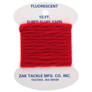 Пряжа мохеровая Zak Tackle Super Fluff Yarn 1.5m Hot Red Z-763