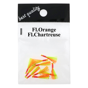 Кембрик Striker Fl.Orange/Fl.Chartreuse для оснащения блесен на зубаря, навагу