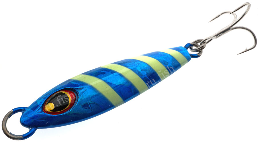 Пилькер TSURUGIYA Gan Jig 28гр. Zebra Blue Glow