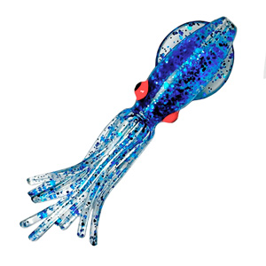 Каракатица RuSquid 7 см 06 Clear UV/Blue Flake/Red Eyes UV 