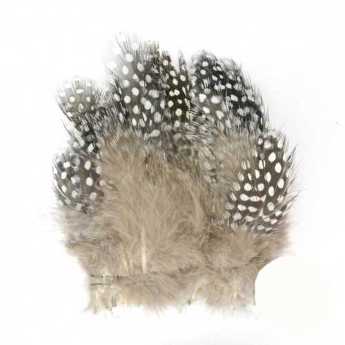 Перья цесарки Hareline Strung Guinea Feathers Natural