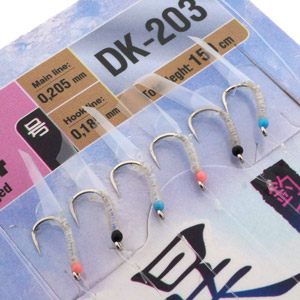 Оснастка для ловли корюшки Higashi DK-203 #4 0.185-0.205