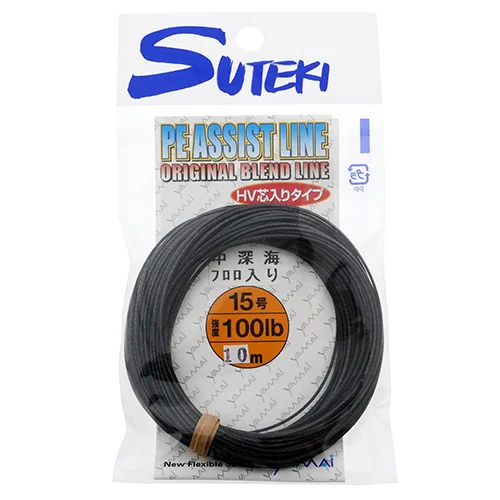 Шнур для ассистов Suteki PE Assist Line Black 10 м 100 Lb
