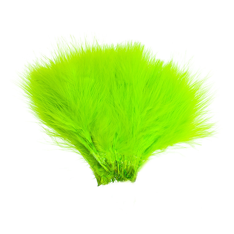 Перья марабу WAPSI Strung Marabou Fl. Chartreuse