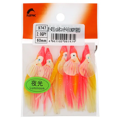 Приманка силиконовая "Октопус" Nakazima Octopus Aurora Shell #2.0 9747 GPY 60mm 5шт