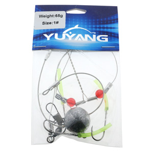 Снасть на камбалу YuYang с грузилом 65 гр