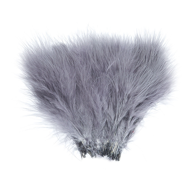 Перья марабу WAPSI Strung Marabou Shad Gray