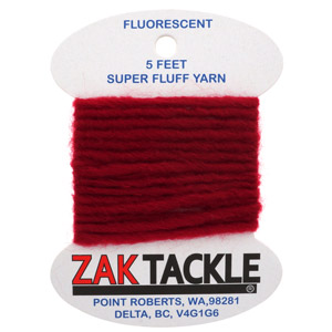 Пряжа мохеровая Zak Tackle Super Fluff Yarn 1.5m Egg Red Z-712