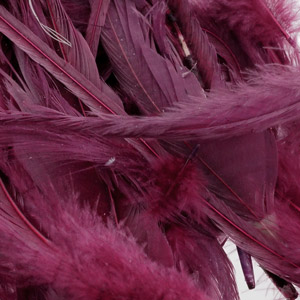 Набор перьев Whiting Schlappen 1/4oz. White dyed Burgundy
