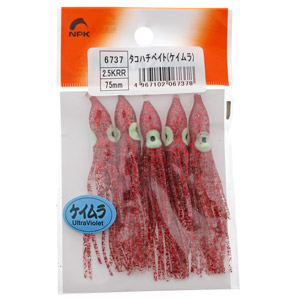 Приманка силиконовая "Октопус" Nakazima Octopus Bee Bait  #2.5 6737 KRR 75mm 5шт