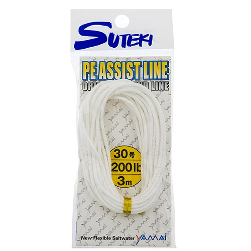 Шнур для ассистов Suteki PE Assist Line White 3м 200Lb