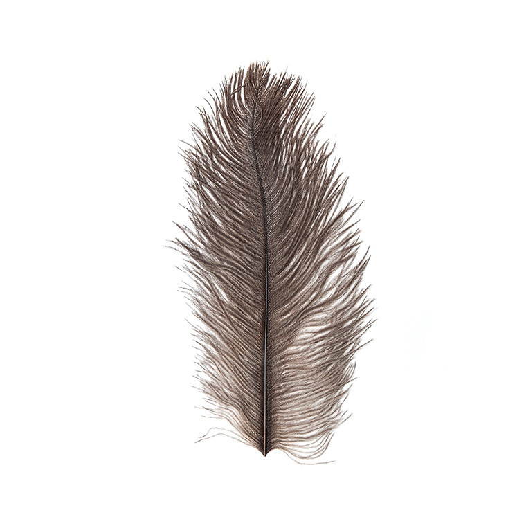 Перья страуса WAPSI Ostrich Plumes Natural Gray