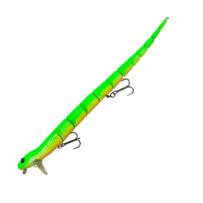 Приманка Змей Savage Gear 3D Snake 20F 03-Green Fluo 62009