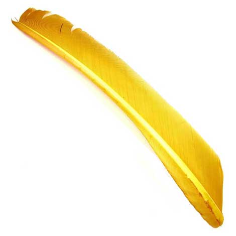 Индюшиные перья Hareline Turkey Biot Quills Yellowish Tan