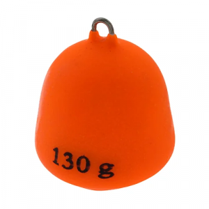 Грузило в виниловой оплетке TimeGo Bell Sinker Orange 130 гр