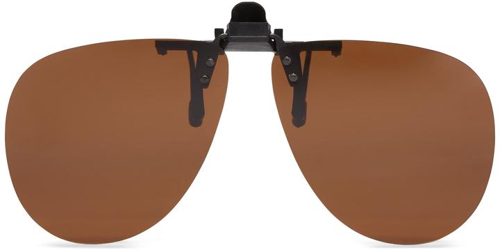 Накладки на очки 8FCO Clip-on flip-up Aviator Brown
