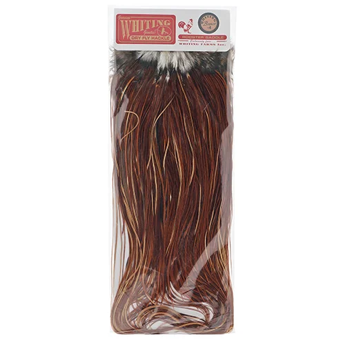Седло петуха WHITING Dry Fly Saddle BRONZE Brown