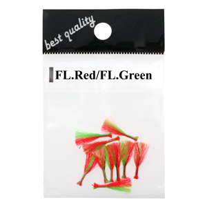 Кембрик Striker Fl.Red/Fl.Green для оснащения блесен на зубаря, навагу