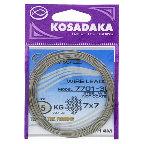 Поводковый материал Kosadaka Elite 7701 7x7 15 кг 4м