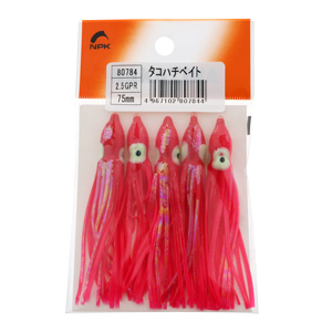 Приманка силиконовая "Октопус" Nakazima Octopus Bee Bait  #2.5 80784 GPR 75mm 5шт