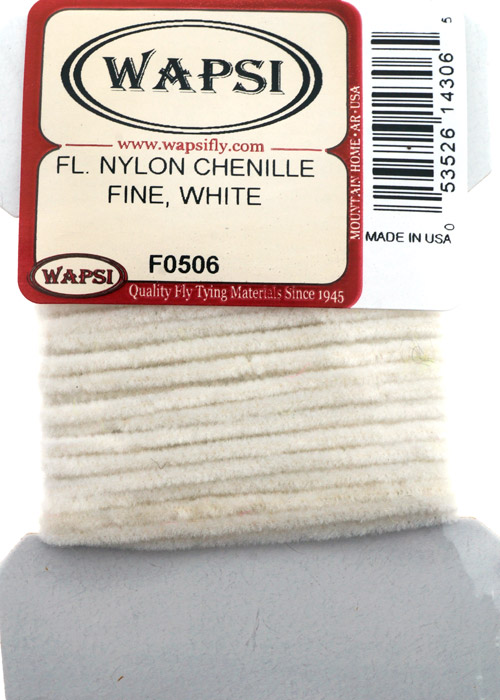Синель флюорисцентная Wapsi Fl.Nylon Chenille FINE White