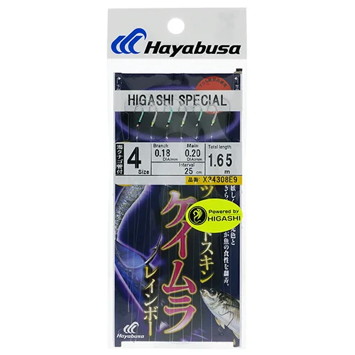 Оснастка для ловли корюшки Hayabusa Higashi Special X34308E9 #4 0.18мм-0.20мм