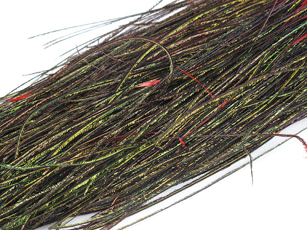 Бородки пера павлина Fly-Fishing Peacock Herls Red (1гр.)