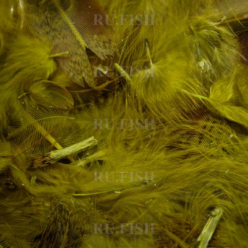 Перья куропатки Hareline Hungarian Partridge Feathers Golden Olive