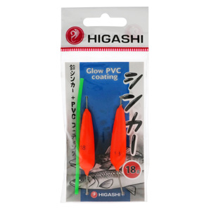 Грузило флюоресцентное Higashi Combo Sinker Orange 2 шт 18 гр