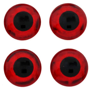 Глазки голографические 10.0 мм, Red