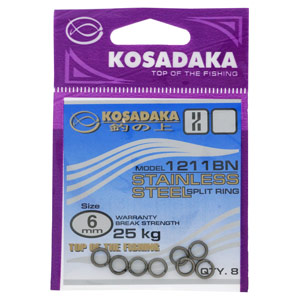 Кольцо заводное Kosadaka 1211BN 6 мм