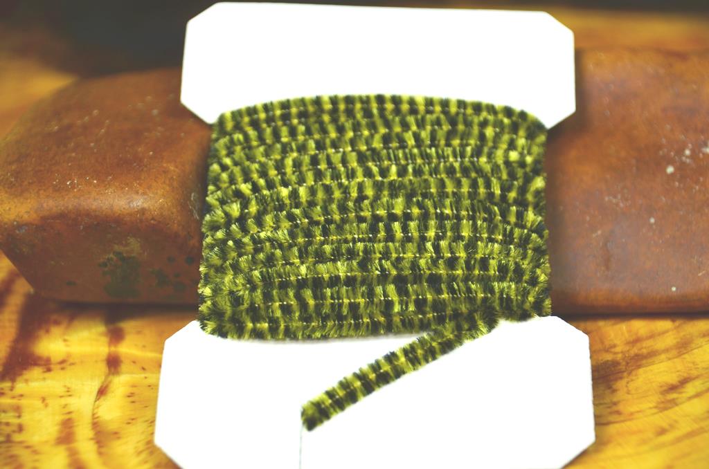 Синель Hareline Variegated Chenille Medium Black/Yellow