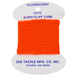 Пряжа мохеровая Zak Tackle Super Fluff Yarn 1.5m Hot Orange Z-735