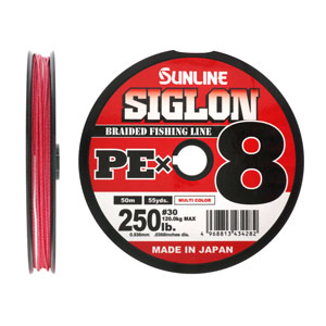Плетеный шнур Sunline Siglon PE X8 50m Multicolor 0.936мм #30.0