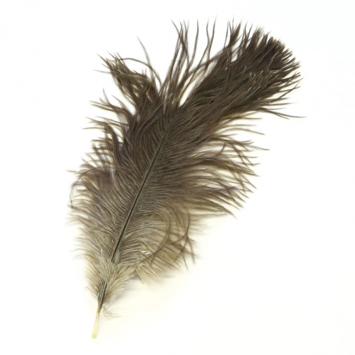 Перья страуса WAPSI Ostrich Mini Plumes Natural Gray
