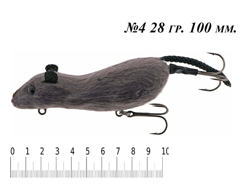 Мышь Фаворит "Мышара" Серая №4 28гр.