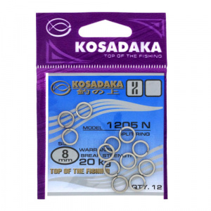 Кольцо заводное Kosadaka 1205N 08 мм 12 шт