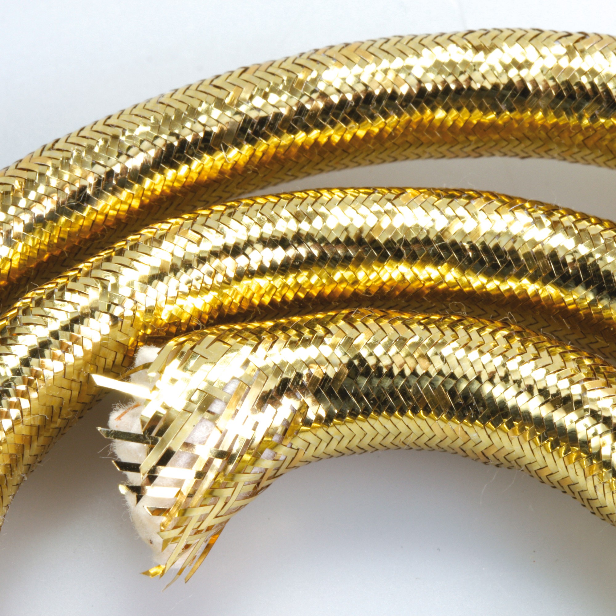 Трубки плетеные HEDRON Flashabou Tubing Medium, Gold