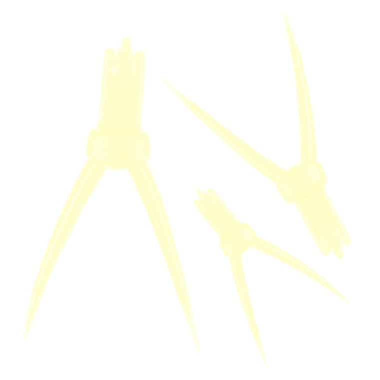 Заготовки для хвостика Hemingway Realistic Stonefly tails Small Clear Yellow